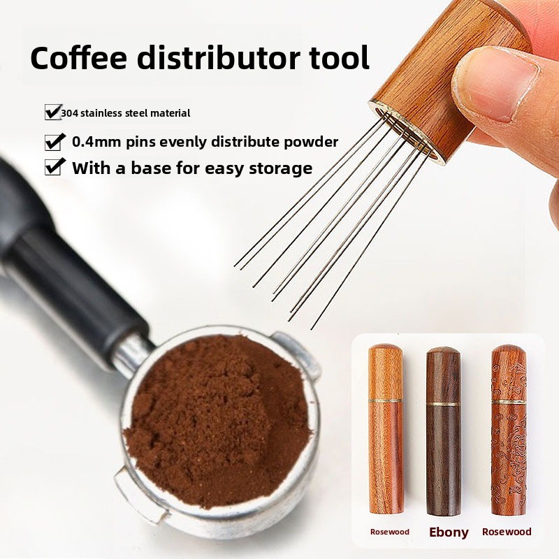 Wood Stainless Steel Coffee Po - đánh giá và giá Coffee Distribution Tool