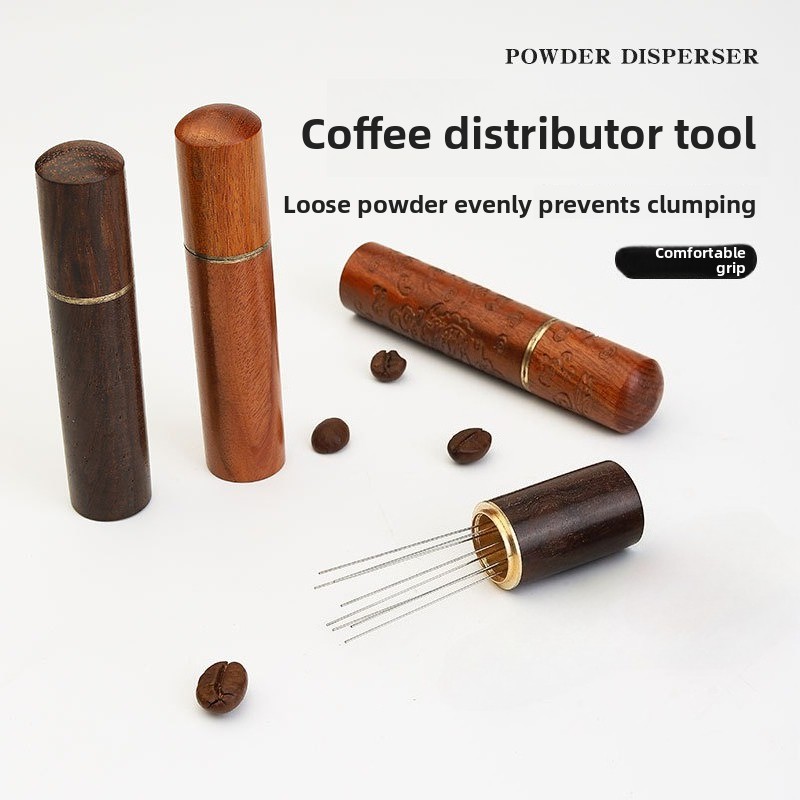 Wood Stainless Steel Coffee Po - đánh giá và giá Coffee Distribution Tool