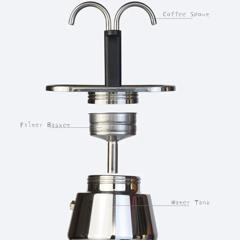 200ML Mini Moka Pot Double Tub - đánh giá và giá Quality Coffee Equipment