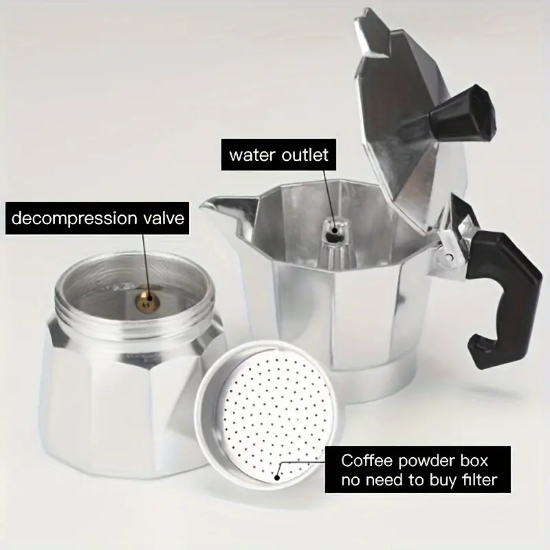 Classic Aluminum Moka Pot 50-3 - đánh giá và giá Quality Coffee Equipment