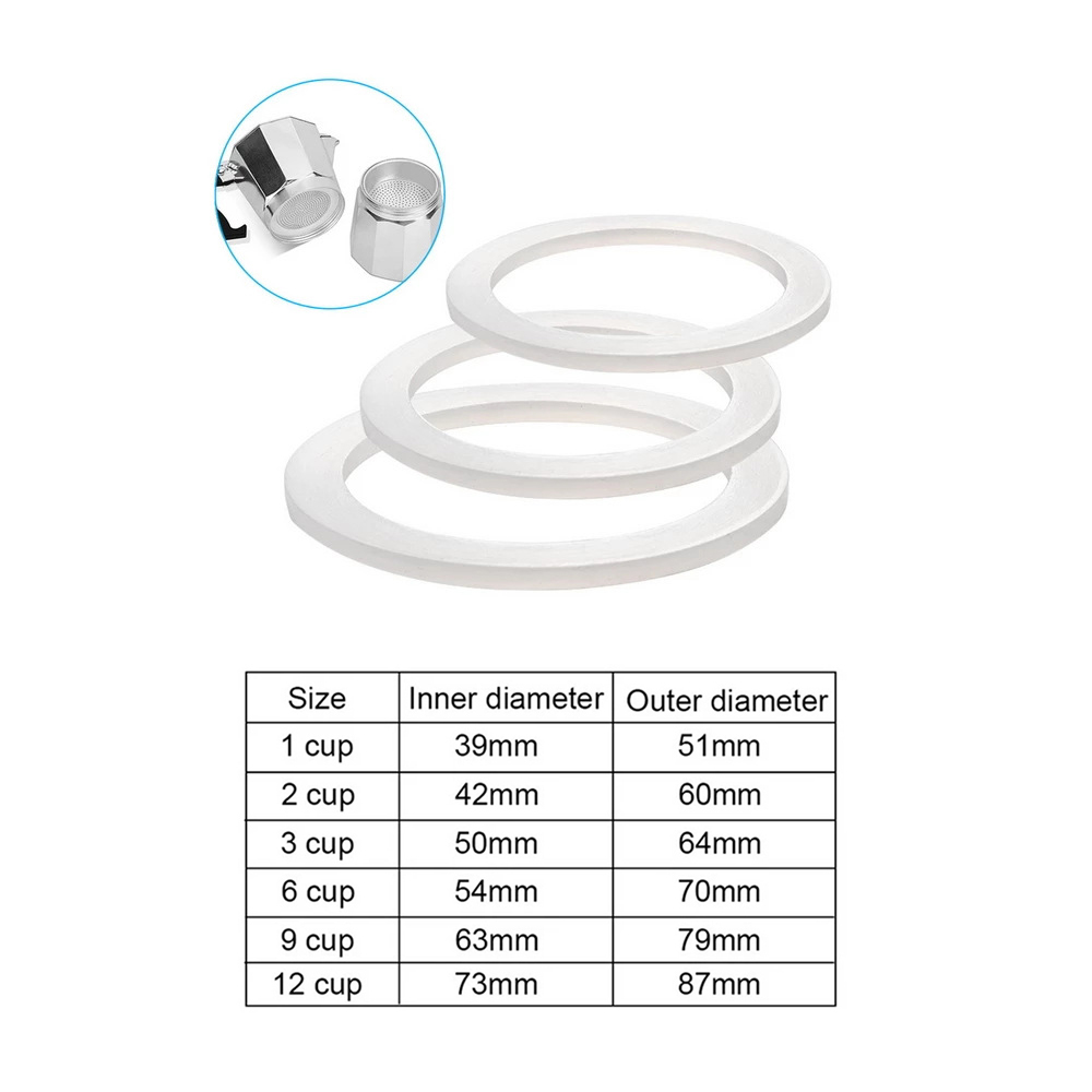 1pc Coffee Rubber Ring Bialett - đánh giá và giá Quality Coffee Equipment