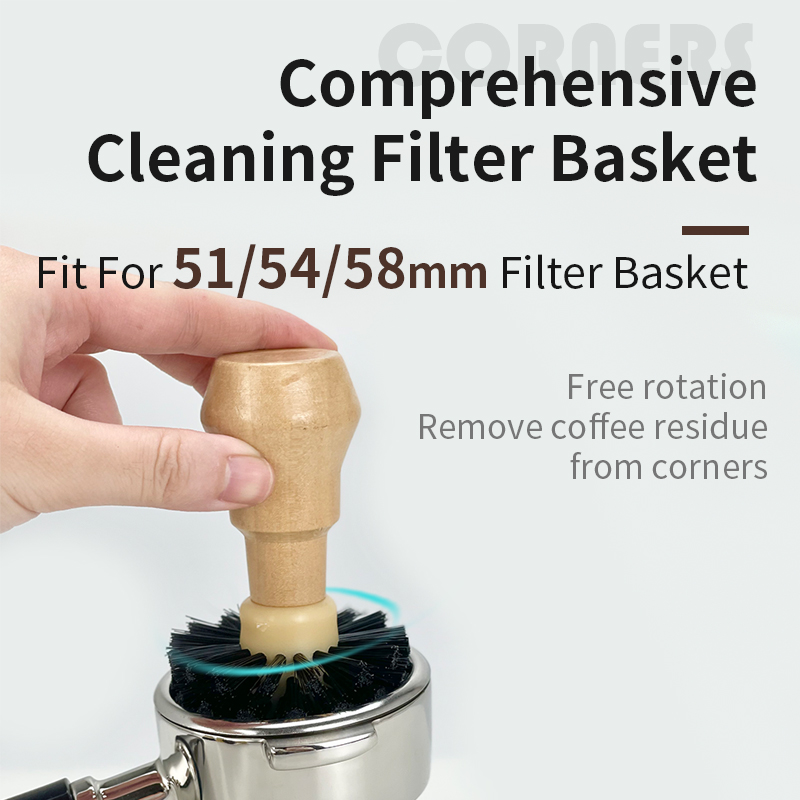 Coffee Brush Cleaner Solid Woo - đánh giá và giá Coffee Shop Equipment