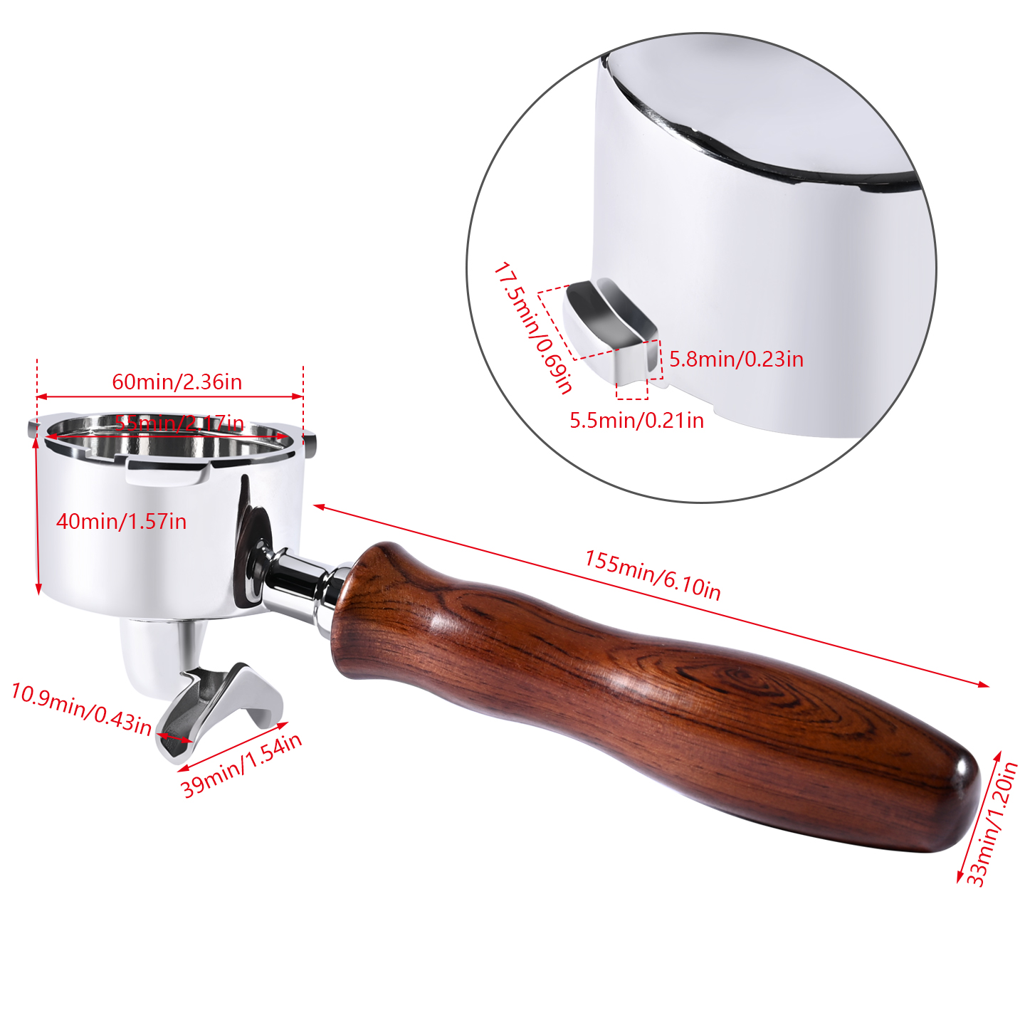51mm Double Spout Coffee Porta - đánh giá và giá Coffee Equipment Espresso